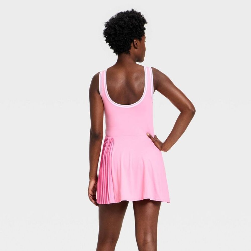 All In Motion - Women's Pleated Active Dress - All In Motion Pink Pink - Picture 2 of 4